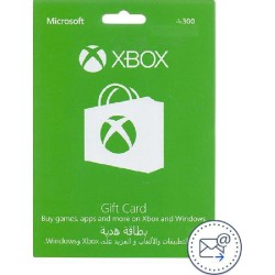 Microsoft (K4W03161) SAR 300 Xbox Live Payment and Recharge Card
